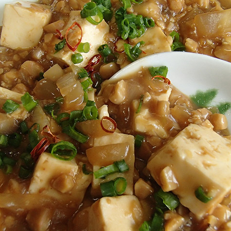 テンペのマーボー豆腐
