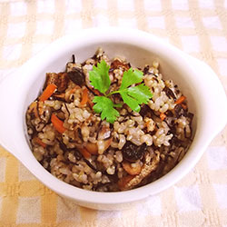 黒豆と黒米のまぜご飯(雑穀巡り 快のまぜご飯)