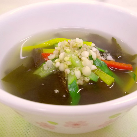 さっぱりおいしい!「雑穀巡り美」ときゅうりの美肌スープ