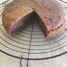 紫芋のケーキ